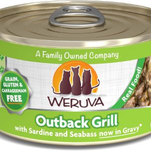 Cat Food, Outback Grill with Sardine & Seabass 3oz Can (Pack of 24)