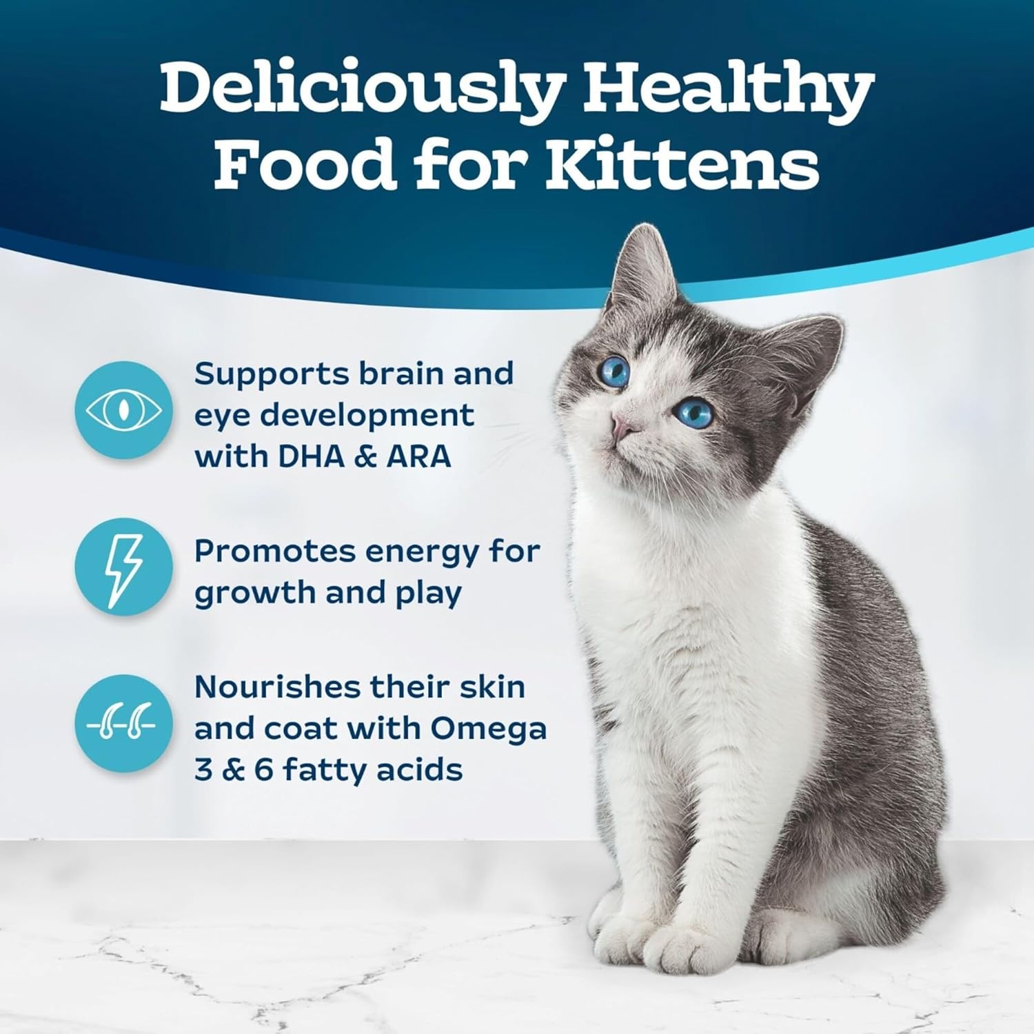 Tastefuls Kitten Food With DHA Dry Cat Food 3-lb - Image 5