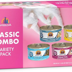 Cat Food, Classic Combo Trial Variety Pack, 3oz Can, Pack of 4