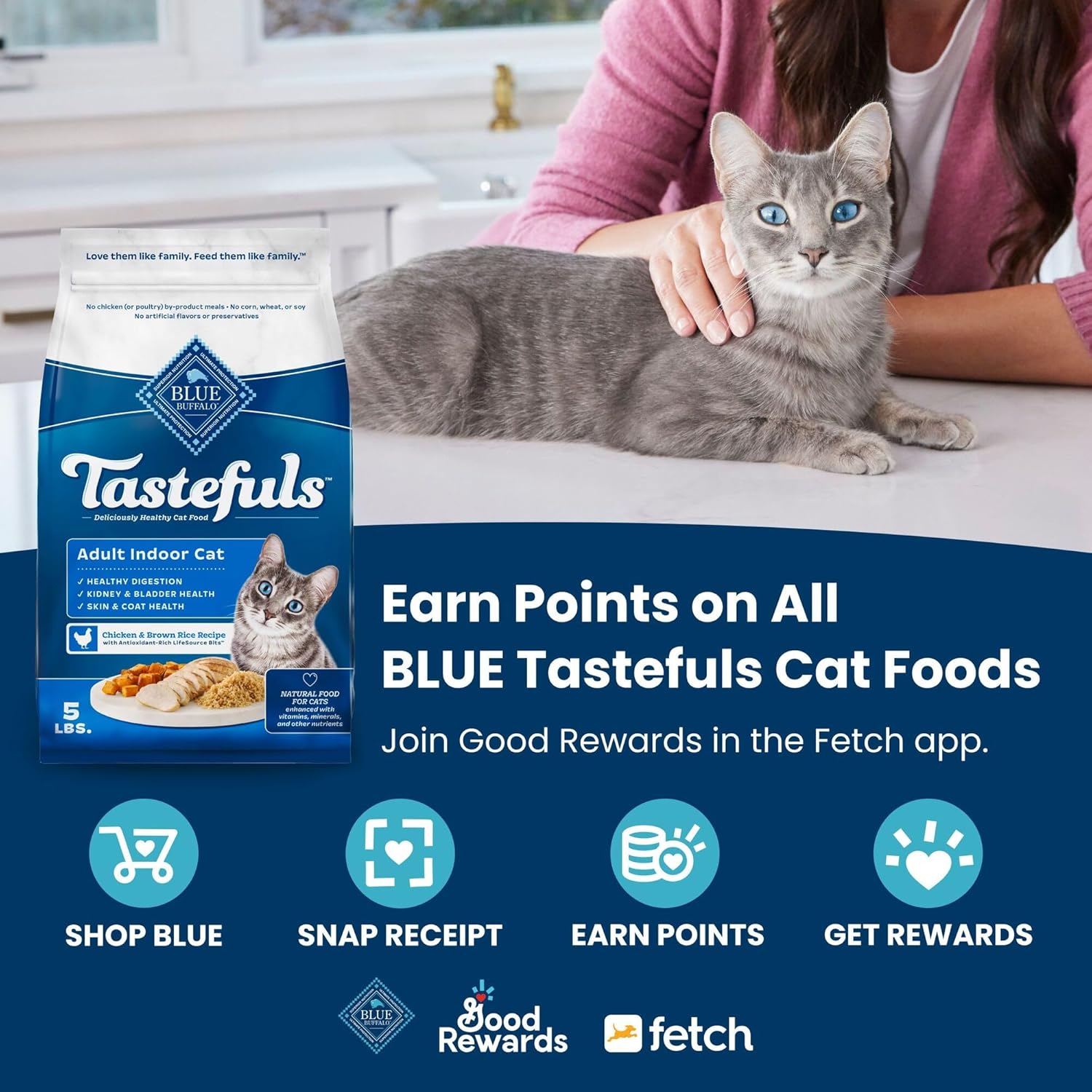 Tastefuls Kitten Food With DHA Dry Cat Food 3-lb - Image 4