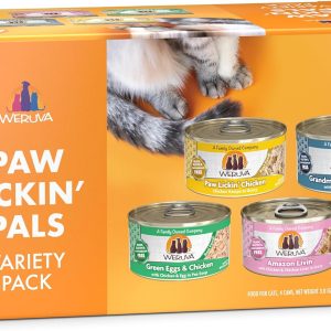 Cat Food, Paw Lickin Pals Trial Variety Pack, 3oz Can, Pack of 4