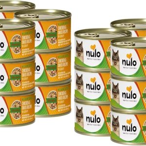 Duck Grain-Free Shredded Wet Canned Cat Food,3 Ounce,(Pack of 48)